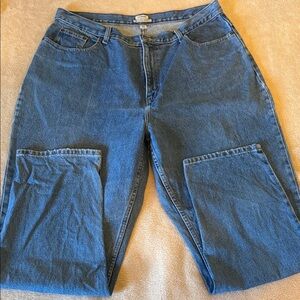 Vintage L.L. Bean Women's Straight‎ Leg Blue Jeans 100% cotton
